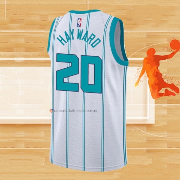 Camiseta Charlotte Hornets Gordon Hayward NO 20 Association 2020-21 Blanco