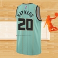 Camiseta Charlotte Hornets Gordon Hayward NO 20 Ciudad 2020-21 Verde