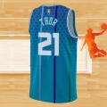 Camiseta Charlotte Hornets JT Thor NO 21 Ciudad 2021-22 Azul