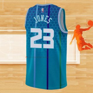 Camiseta Charlotte Hornets Kai Jones NO 23 Ciudad 2021-22 Azul