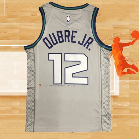 Camiseta Charlotte Hornets Kelly Oubre JR. NO 12 Ciudad Edition Gris