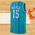 Camiseta Charlotte Hornets Kemba Walker NO 15 Hardwood Classics 2017-18 Verde