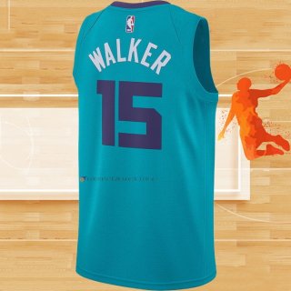 Camiseta Charlotte Hornets Kemba Walker NO 15 Icon Verde