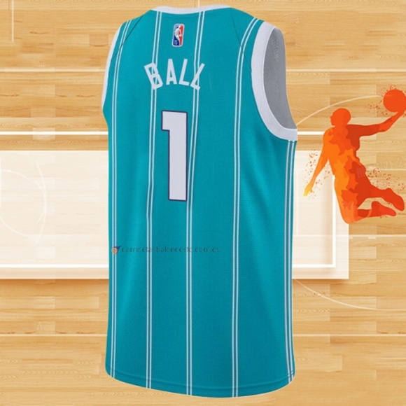 Camiseta Charlotte Hornets LaMelo Ball NO 1 Icon 2022-23 Verde