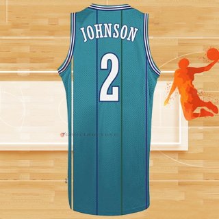 Camiseta Charlotte Hornets Larry Johnson NO 2 Retro Azul