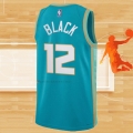 Camiseta Charlotte Hornets Leaky Black NO 12 Ciudad 2023-24 Verde