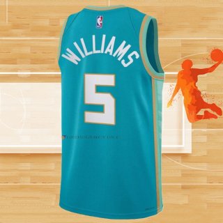 Camiseta Charlotte Hornets Mark Williams NO 5 Ciudad 2023-24 Verde