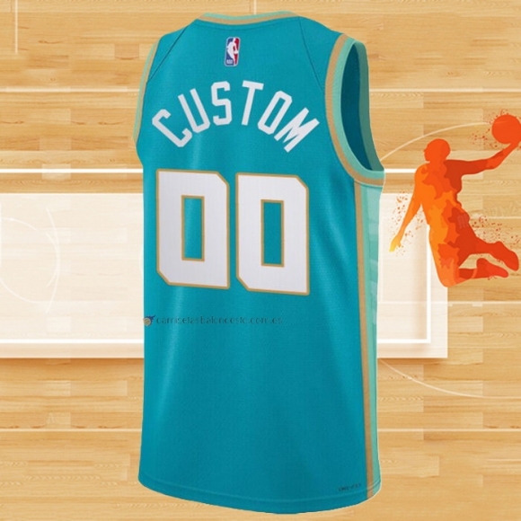 Camiseta Charlotte Hornets Personalizada Ciudad 2023-24 Verde