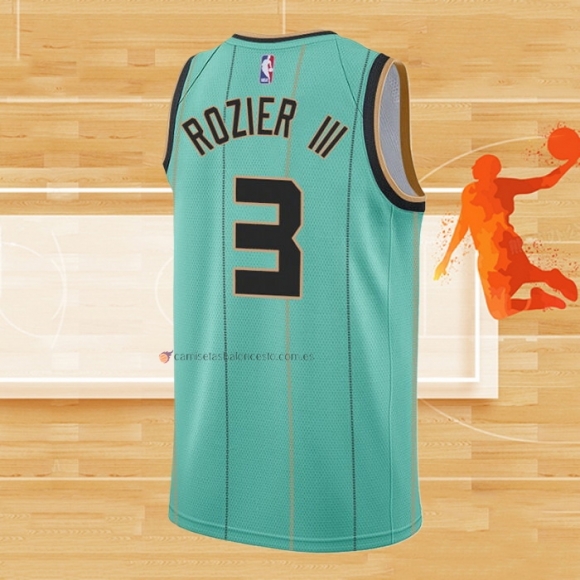 Camiseta Charlotte Hornets Terry Rozier III NO 3 Ciudad 2020-21 Verde