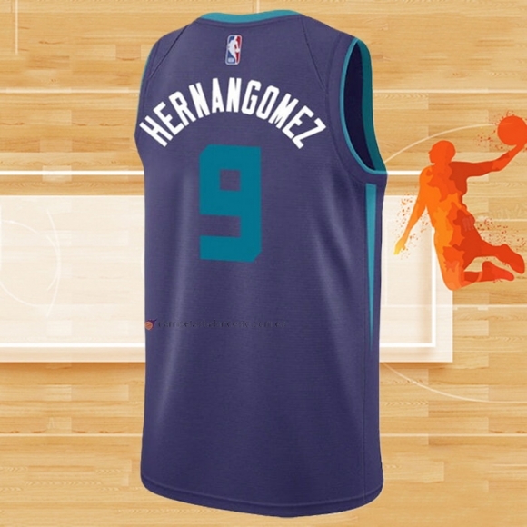 Camiseta Charlotte Hornets Willy Hernangomez NO 9 Statement Edition Violeta