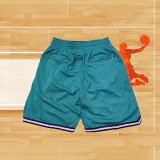 Pantalone Charlotte Hornets Retro Just Don Verde