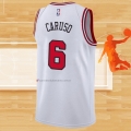 Camiseta Chicago Bulls Alex Caruso NO 6 Association 2021 Blanco