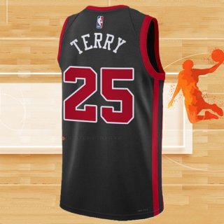 Camiseta Chicago Bulls Dalen Terry NO 25 Ciudad 2023-24 Negro