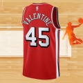 Camiseta Chicago Bulls Denzel Valentine NO 45 Ciudad 2021-22 Rojo