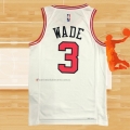 Camiseta Chicago Bulls Dwyane Wade NO 3 Association 2021 Blanco