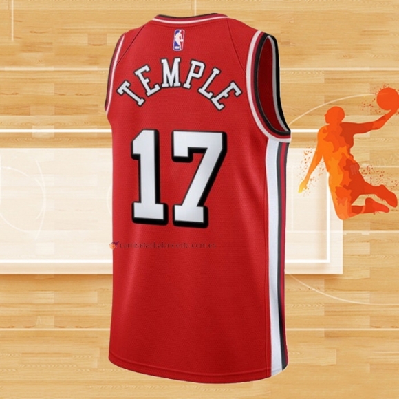 Camiseta Chicago Bulls Garrett Temple NO 17 Ciudad 2021-22 Rojo