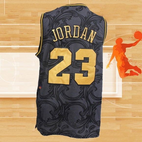 Camiseta Chicago Bulls Michael Jordan NO 23 Hardwood Classics Negro