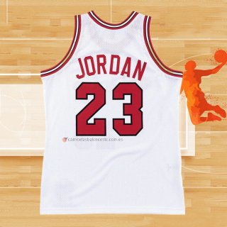 Camiseta Chicago Bulls Michael Jordan NO 23 Mitchell & Ness 1984-85 Blanco