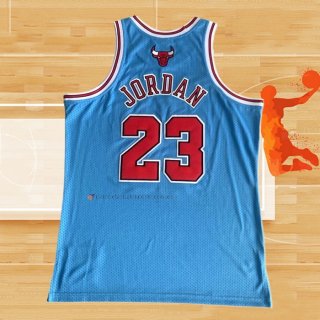 Camiseta Chicago Bulls Michael Jordan NO 23 Mitchell & Ness 1997-98 Azul