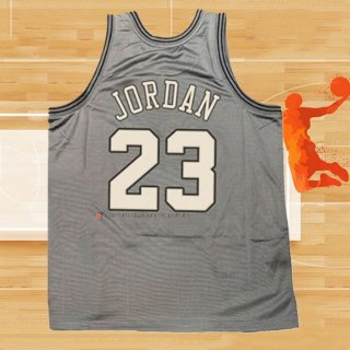 Camiseta Chicago Bulls Michael Jordan NO 23 Mitchell & Ness 1997-98 Gris