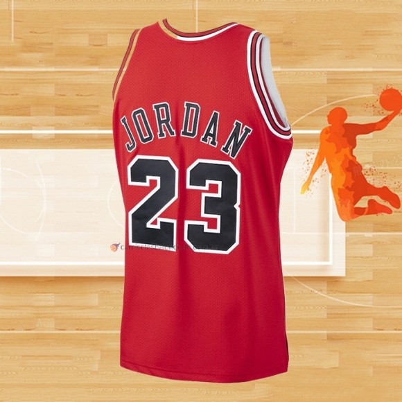 Camiseta Chicago Bulls Michael Jordan NO 23 Mitchell & Ness 1997-98 Rojo