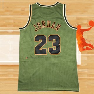 Camiseta Chicago Bulls Michael Jordan NO 23 Mitchell & Ness 1997-98 Verde2