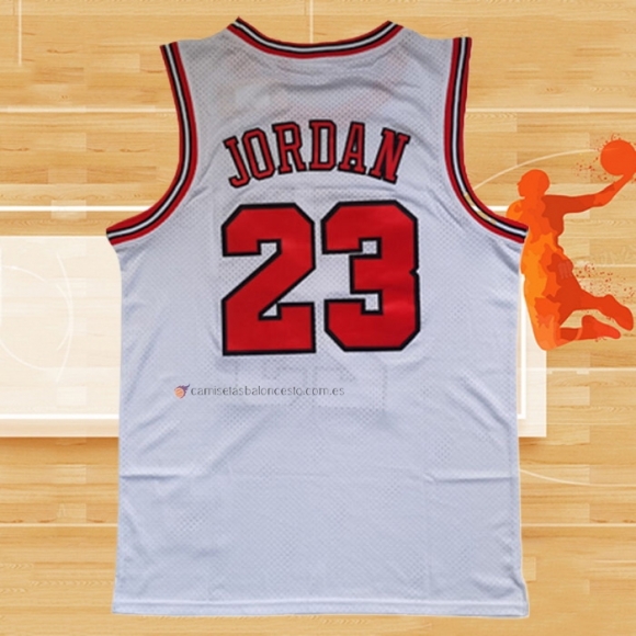 Camiseta Chicago Bulls Michael Jordan NO 23 Mitchell & Ness 1998 NBA Finals Blanco