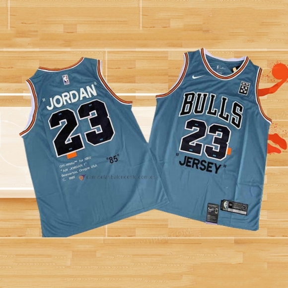 Camiseta Chicago Bulls Michael Jordan NO 23 Retro Azul