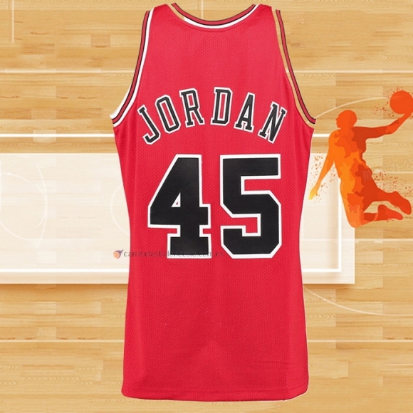 Camiseta Chicago Bulls Michael Jordan NO 45 Mitchell & Ness 1994-95 Rojo