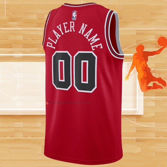 Camiseta Chicago Bulls Personalizada Icon Rojo