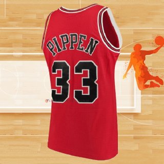 Camiseta Chicago Bulls Scottie Pippen NO 33 Mitchell & Ness 1997-98 Rojo