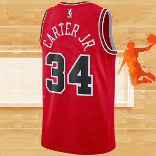 Camiseta Chicago Bulls Wendell Carter Jr. NO 34 Icon Rojo