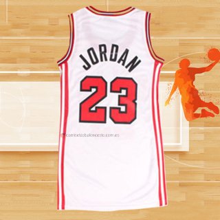 Camiseta Mujer Chicago Bulls Michael Jordan NO 23 Icon Blanco