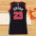 Camiseta Mujer Chicago Bulls Michael Jordan NO 23 Icon Negro