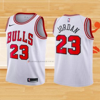 Camiseta Nino Chicago Bulls Michael Jordan NO 23 2017-18 Blanco