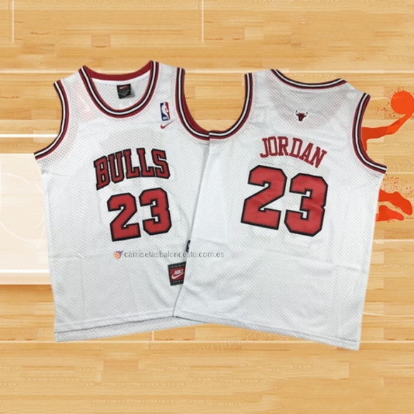 Camiseta Nino Chicago Bulls Michael Jordan NO 23 Blanco