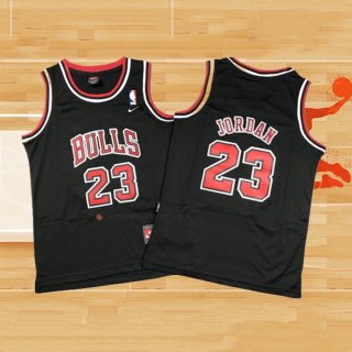 Camiseta Nino Chicago Bulls Michael Jordan NO 23 Negro4