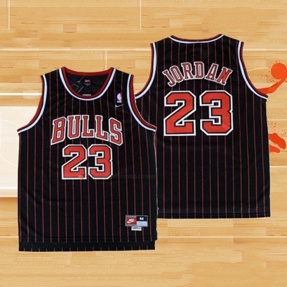 Camiseta Nino Chicago Bulls Michael Jordan NO 23 Retro 1995-96 Negro