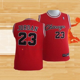 Camiseta Nino Chicago Bulls Michael Jordan NO 23 Rojo2