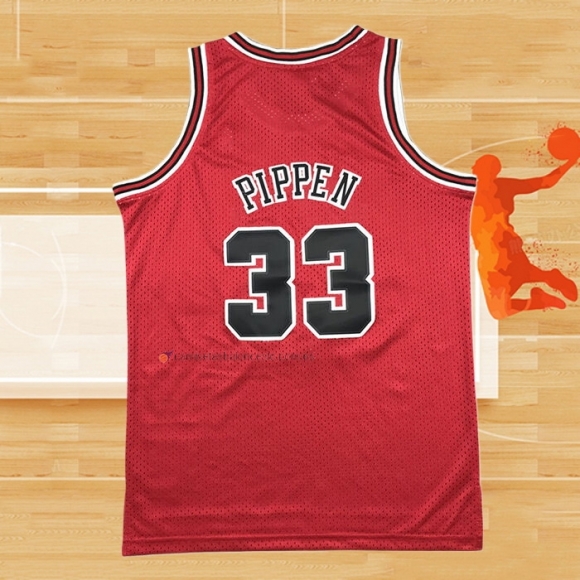 Camiseta Nino Chicago Bulls Scottie Pippen NO 33 Mitchell & Ness 1997-98 Rojo