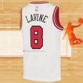 Camiseta Nino Chicago Bulls Zach Lavine NO 8 Association Blanco