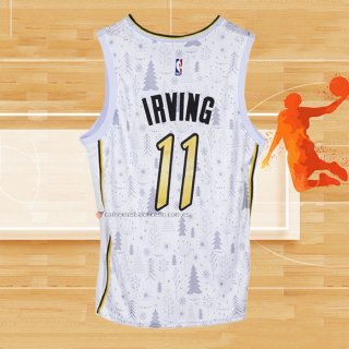 Camiseta Brooklyn Nets Kyrie Irving NO 11 Christmas Blanco