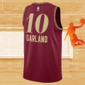 Camiseta Cleveland Cavaliers Darius Garland NO 10 Ciudad 2023-24 Rojo