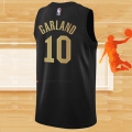 Camiseta Cleveland Cavaliers Darius Garland NO 10 Statement 2022-23 Negro