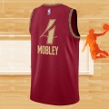 Camiseta Cleveland Cavaliers Evan Mobley NO 4 Ciudad 2023-24 Rojo