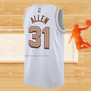 Camiseta Cleveland Cavaliers Jarrett Allen NO 31 Ciudad 2022-23 Blanco