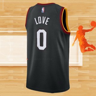 Camiseta Cleveland Cavaliers Kevin Love NO 0 Ciudad 2020-21 Negro