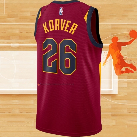 Camiseta Cleveland Cavaliers Kyle Korver NO 26 Icon Rojo