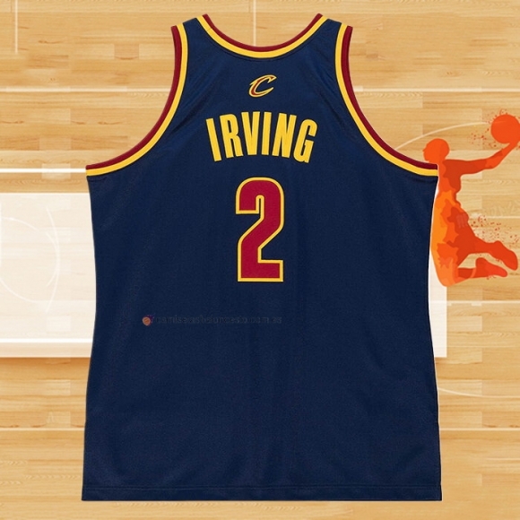 Camiseta Cleveland Cavaliers Kyrie Irving NO 2 Mitchell & Ness 2011-12 Azul