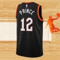 Camiseta Cleveland Cavaliers Taurean Princel NO 12 Ciudad 2020-21 Negro